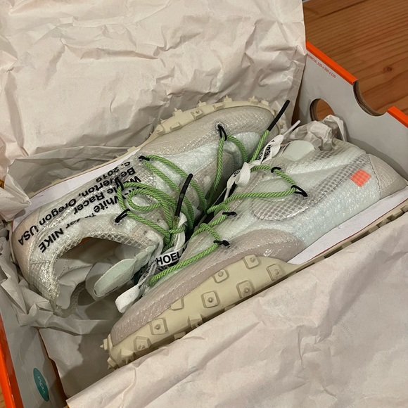 NIKE OFF-WHITE WAFFLE RACER Women’s Size 8/Men’s Size 6.5 CD8180-100 - Picture 3 of 11